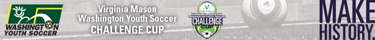 2014 Virginia Mason WA Youth Soccer Challenge Cup banner